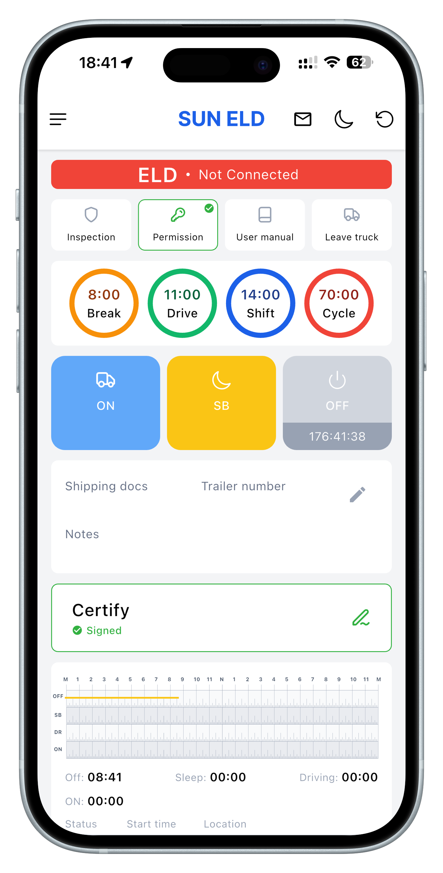 Simplex Eld App SUN ELD - Fleet Management Platform